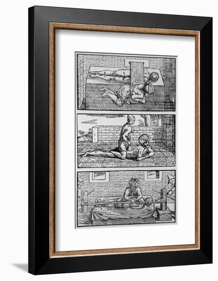 Plate Showing Avicenna's Cure for Spinal Fracture-Jeremy Burgess-Framed Photographic Print