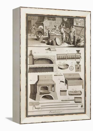 Plate Showing Bakers-null-Framed Premier Image Canvas