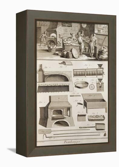 Plate Showing Bakers-null-Framed Premier Image Canvas