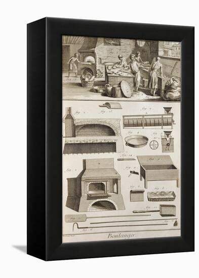 Plate Showing Bakers-null-Framed Premier Image Canvas