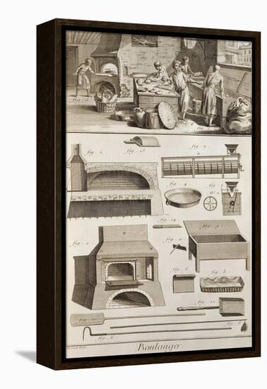 Plate Showing Bakers-null-Framed Premier Image Canvas