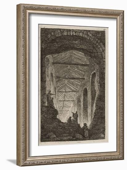 Plate Ten from Evenings in Rome, 1763-64-Hubert Robert-Framed Giclee Print