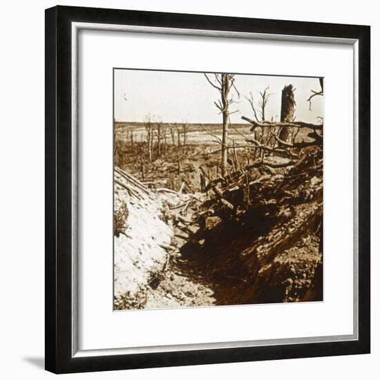 Plateau de Craonne, northern France, c1914-c1918-Unknown-Framed Photographic Print