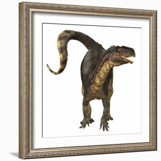 Plateosaurus Dinosaur, Front View-Stocktrek Images-Framed Art Print