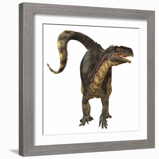 Plateosaurus Dinosaur, Front View-Stocktrek Images-Framed Art Print