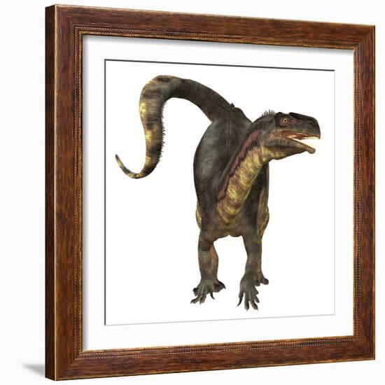 Plateosaurus Dinosaur, Front View-Stocktrek Images-Framed Art Print