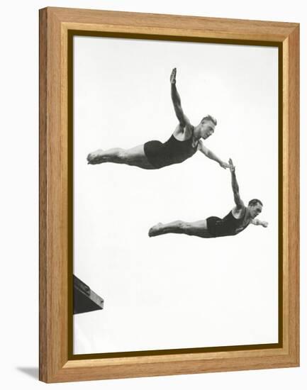 Platform Diving at the Berlin Olympic Games, 1936-null-Framed Premier Image Canvas