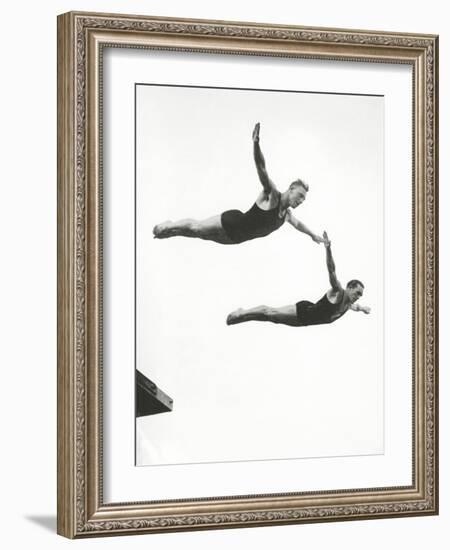 Platform Diving at the Berlin Olympic Games, 1936-null-Framed Photographic Print