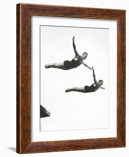 Platform Diving at the Berlin Olympic Games, 1936-null-Framed Photographic Print