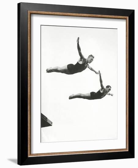 Platform Diving at the Berlin Olympic Games, 1936-null-Framed Photographic Print