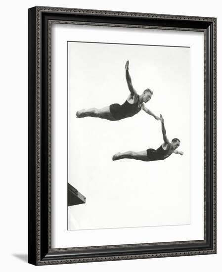 Platform Diving at the Berlin Olympic Games, 1936-null-Framed Photographic Print