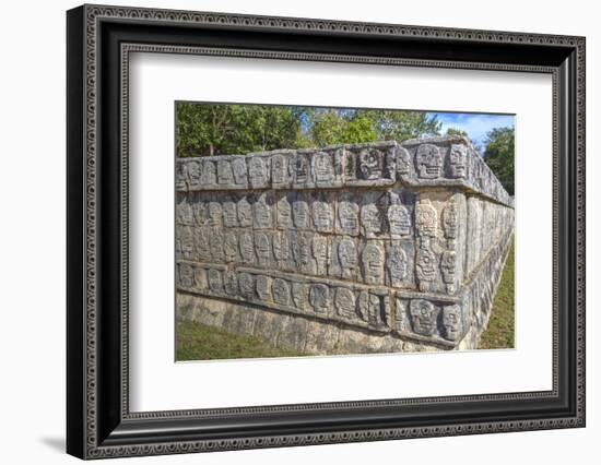 Platform of Skulls, Chichen Itza, Yucatan, Mexico, North America-Richard Maschmeyer-Framed Photographic Print