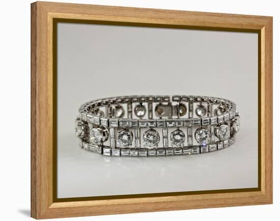 Platinum and Diamond Bracelet-null-Framed Premier Image Canvas