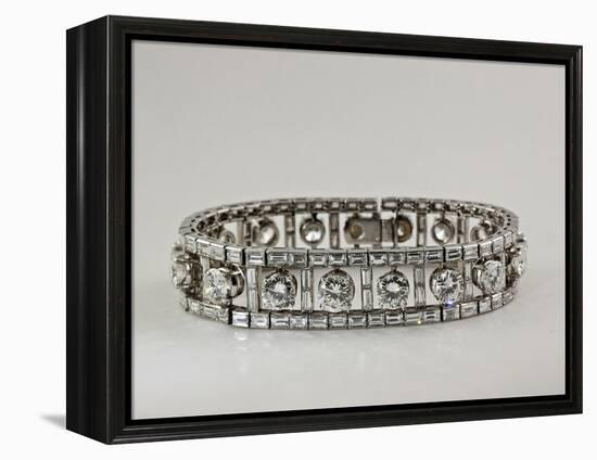 Platinum and Diamond Bracelet-null-Framed Premier Image Canvas