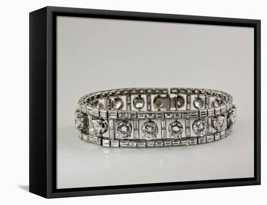 Platinum and Diamond Bracelet-null-Framed Premier Image Canvas