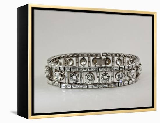 Platinum and Diamond Bracelet-null-Framed Premier Image Canvas