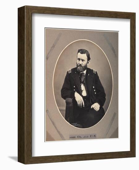 Platinum Rice Print of Ulysses S. Grant, 1865, Printed 1901-Alexander Gardner-Framed Giclee Print