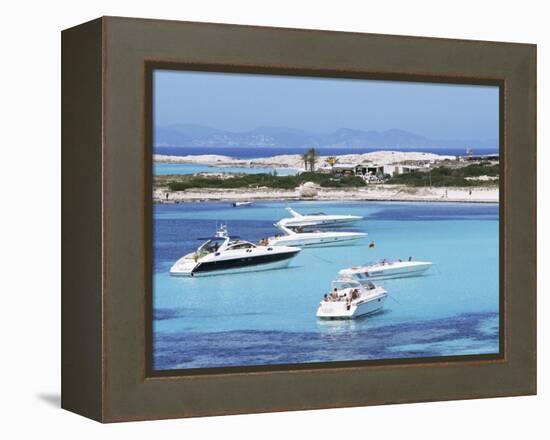 Platja Illetas, Formentera, Balearic Islands, Spain, Mediterranean-Hans Peter Merten-Framed Premier Image Canvas