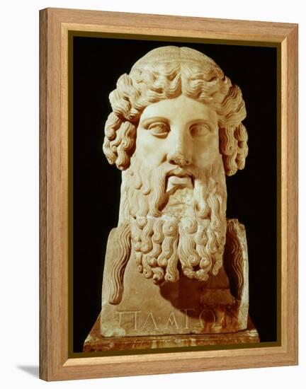 Plato, 428-348 BC, Greek Philosopher-null-Framed Premier Image Canvas