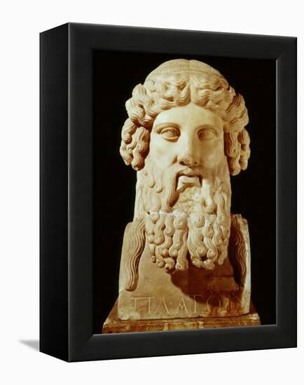 Plato, 428-348 BC, Greek Philosopher-null-Framed Premier Image Canvas