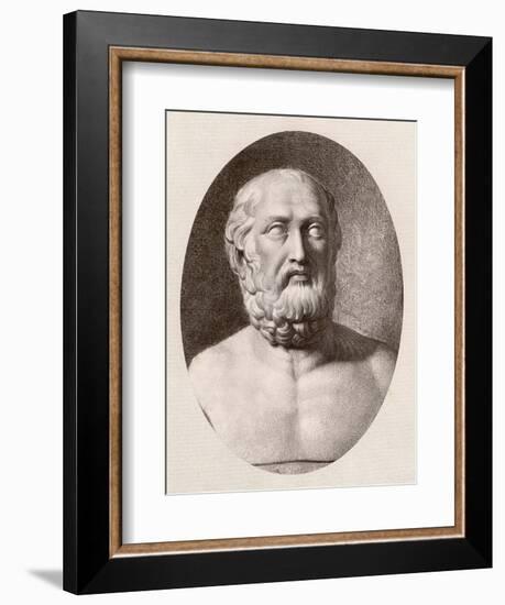 Plato Aka Aristocles Greek Philosopher Disciple of Socrates Teacher of Aristotle-null-Framed Art Print