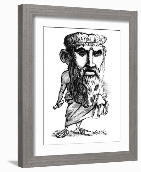 Plato, Caricature-Gary Gastrolab-Framed Photographic Print