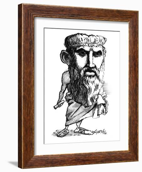 Plato, Caricature-Gary Gastrolab-Framed Photographic Print