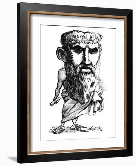 Plato, Caricature-Gary Gastrolab-Framed Photographic Print