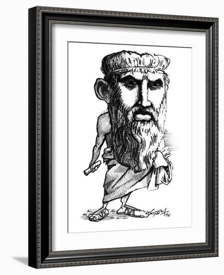 Plato, Caricature-Gary Gastrolab-Framed Photographic Print