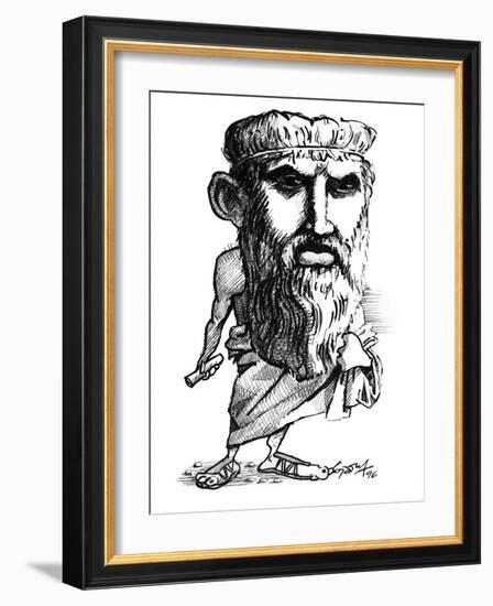 Plato, Caricature-Gary Gastrolab-Framed Photographic Print