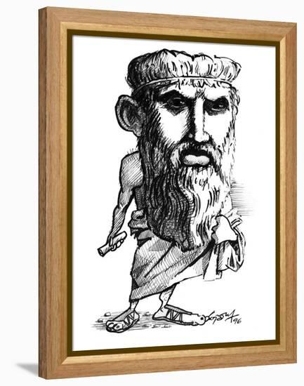 Plato, Caricature-Gary Gastrolab-Framed Premier Image Canvas