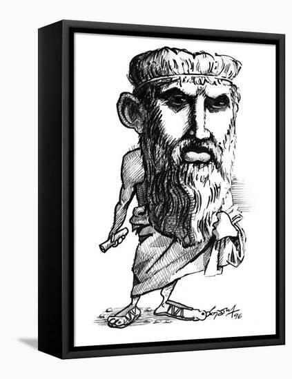 Plato, Caricature-Gary Gastrolab-Framed Premier Image Canvas