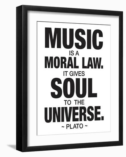 Plato Music-null-Framed Art Print