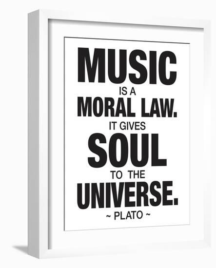 Plato Music-null-Framed Art Print