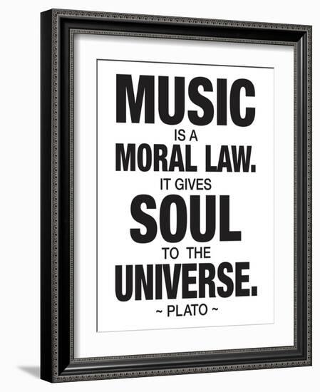 Plato Music-null-Framed Art Print