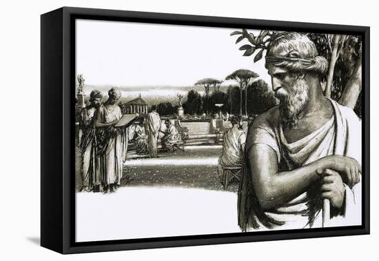 Plato, the Great Philosopher-John Millar Watt-Framed Premier Image Canvas