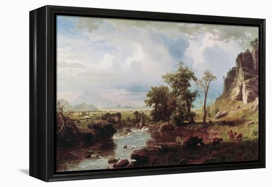 Platte River, c.1863-Albert Bierstadt-Framed Premier Image Canvas