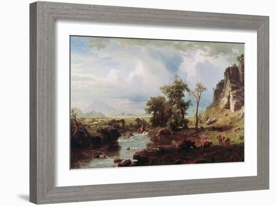 Platte River, c.1863-Albert Bierstadt-Framed Giclee Print