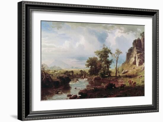 Platte River, c.1863-Albert Bierstadt-Framed Giclee Print