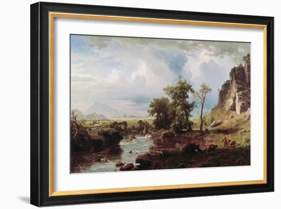 Platte River, c.1863-Albert Bierstadt-Framed Giclee Print