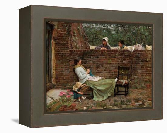 Plauderei (Gossip). Um 1885-John William Waterhouse-Framed Premier Image Canvas