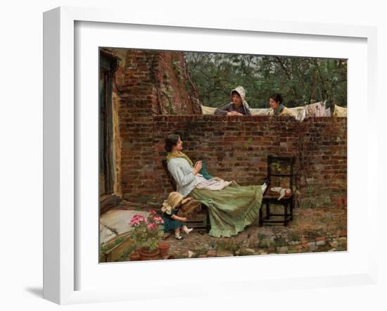 Plauderei (Gossip). Um 1885-John William Waterhouse-Framed Giclee Print