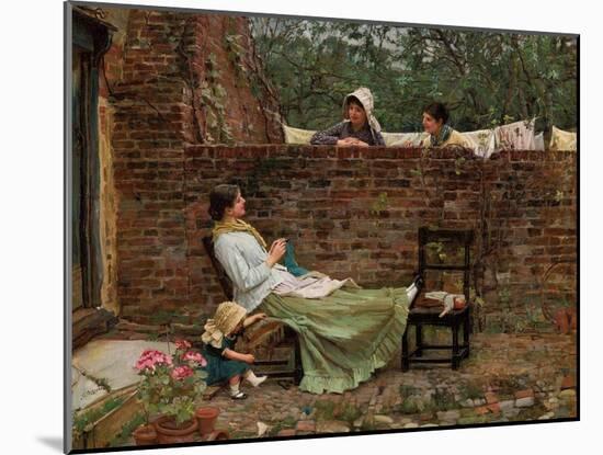 Plauderei (Gossip). Um 1885-John William Waterhouse-Mounted Giclee Print