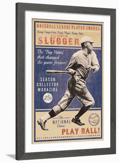 Play Ball-The Vintage Collection-Framed Giclee Print