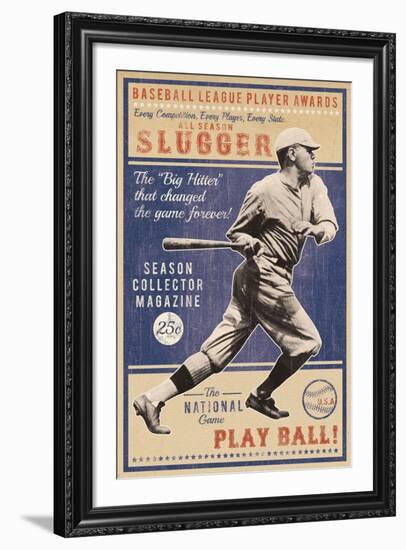 Play Ball-The Vintage Collection-Framed Giclee Print