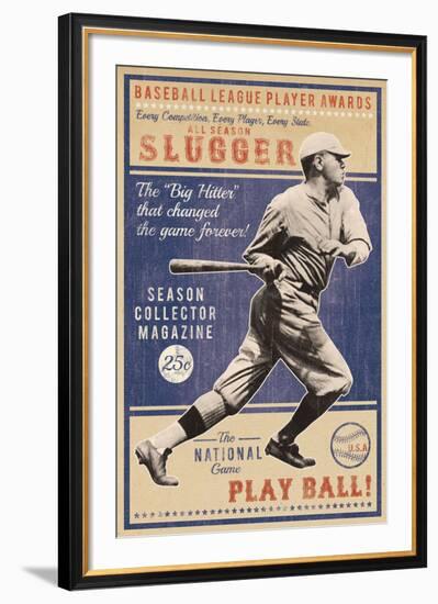 Play Ball-The Vintage Collection-Framed Giclee Print