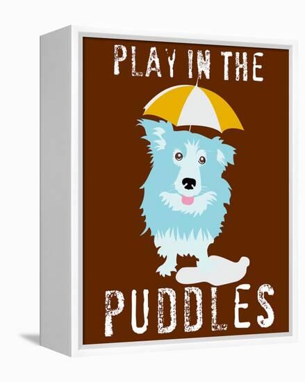 Play in the Puddles-Ginger Oliphant-Framed Stretched Canvas