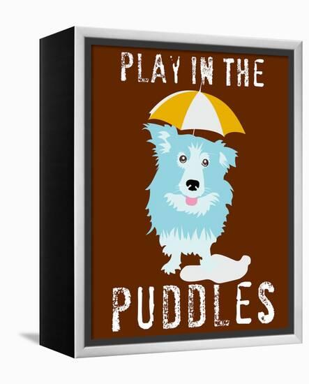 Play in the Puddles-Ginger Oliphant-Framed Stretched Canvas