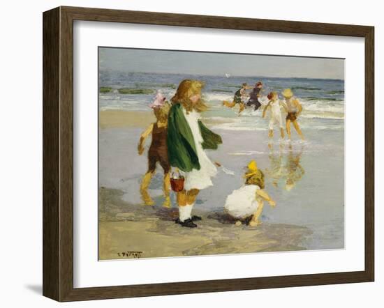 Play in the Surf-Edward Henry Potthast-Framed Giclee Print