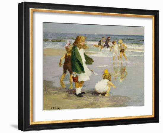 Play in the Surf-Edward Henry Potthast-Framed Giclee Print